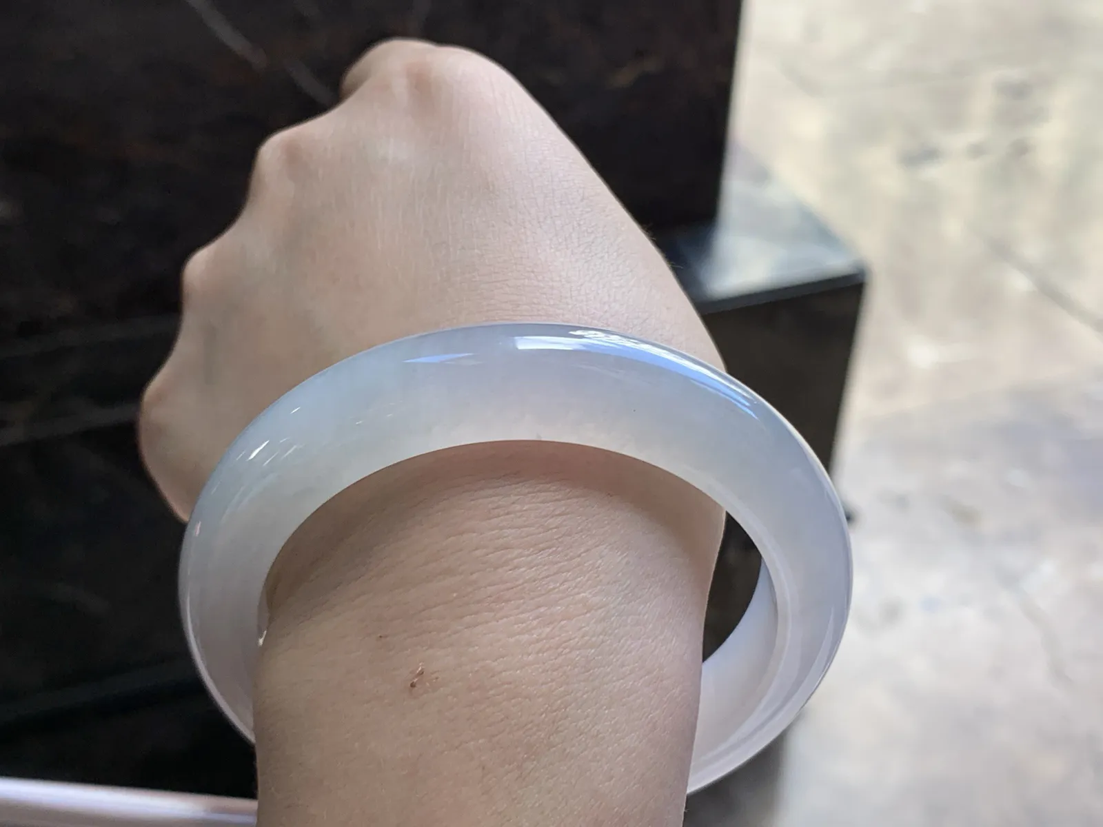 59.5-12.5-9.5

冰种手镯^_^水润清新