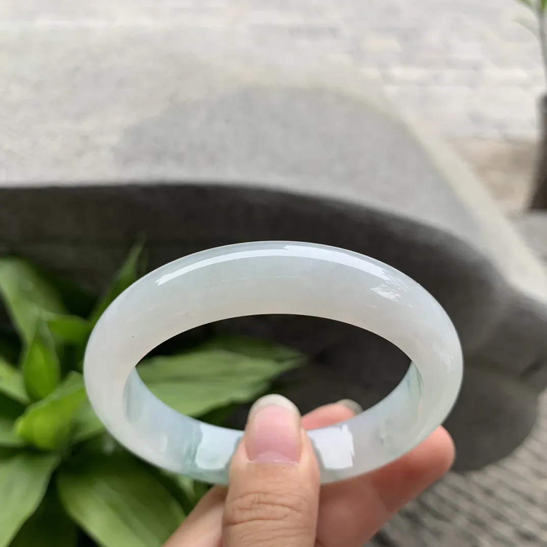 圈口 57.5-12.9-8.3  【冰飘花正圈手镯】正圈57 58可戴