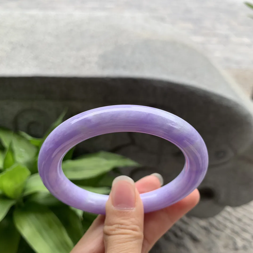 圈口57.8-10.3 【满紫圆条手镯】圆条57 58可戴