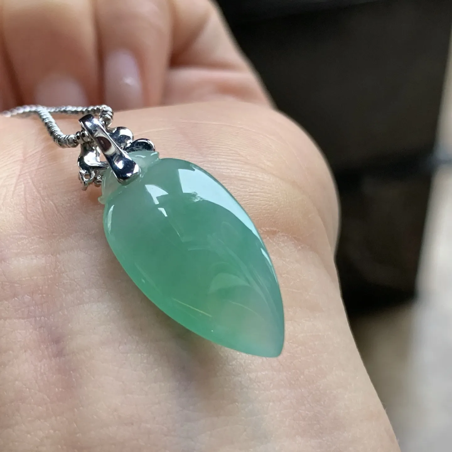 金扣晴绿福瓜^_^冰透 颜色好看