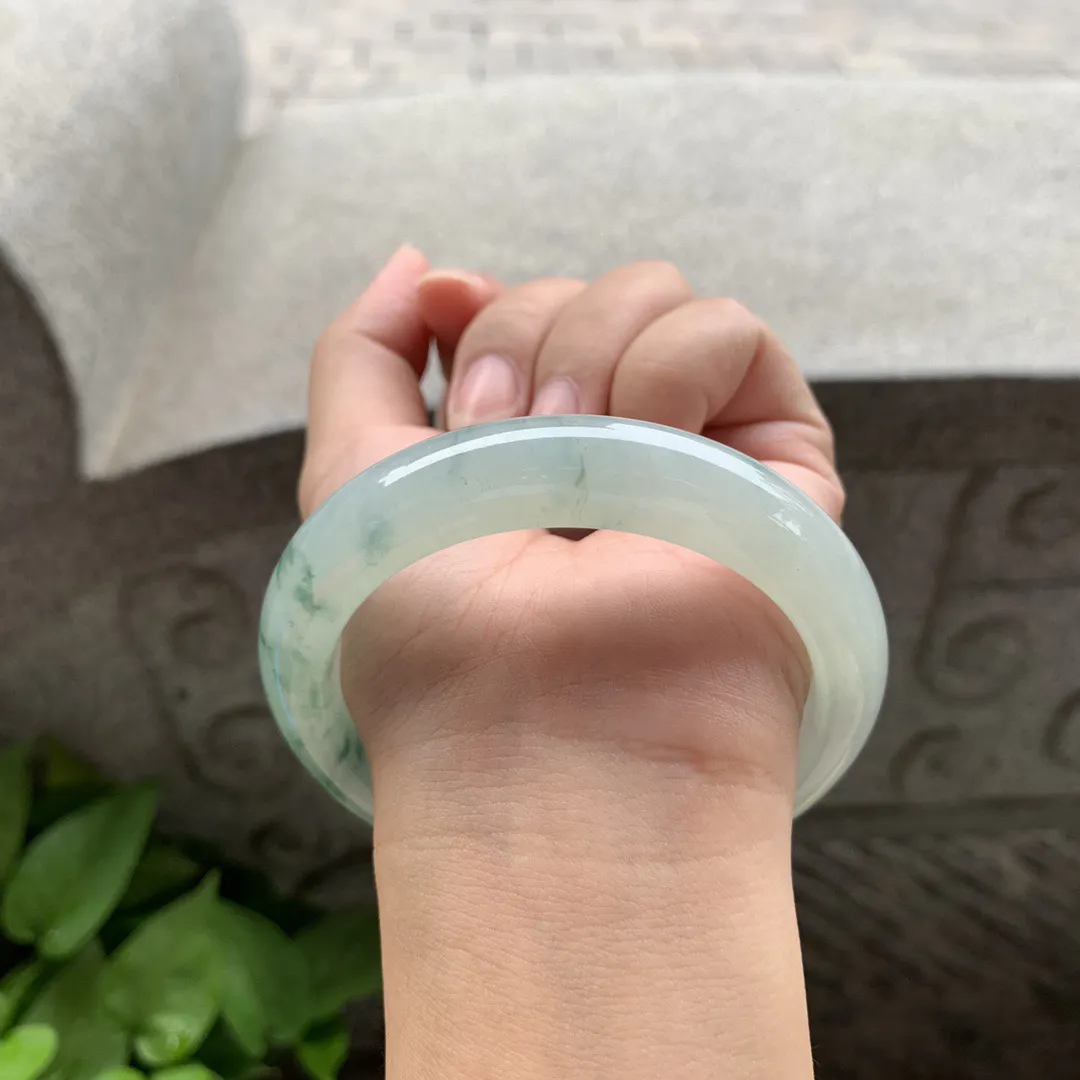 大圈口 59.2-12.7-9.6【冰飘花正圈手镯】正圈59 60可戴