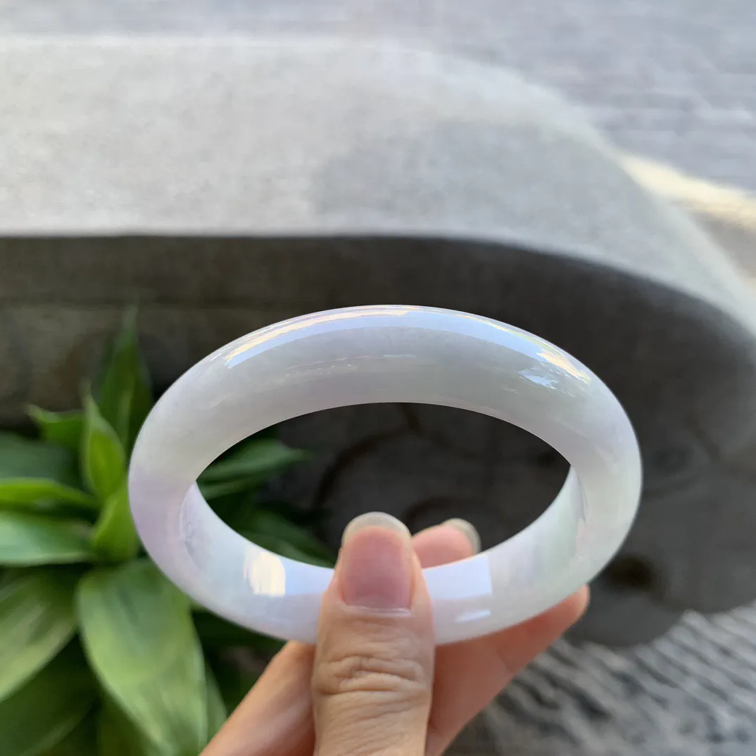 大圈口60.6-13.7-8.8 【冰淡紫正圈手镯】正圈60 61可戴