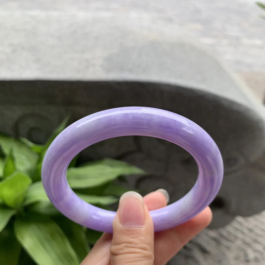 圈口57.8-10.3 【满紫圆条手镯】圆条57 58可戴