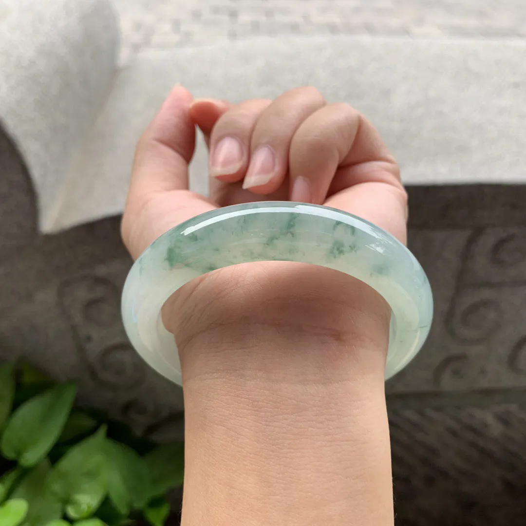 大圈口 59.2-12.7-9.6【冰飘花正圈手镯】正圈59 60可戴