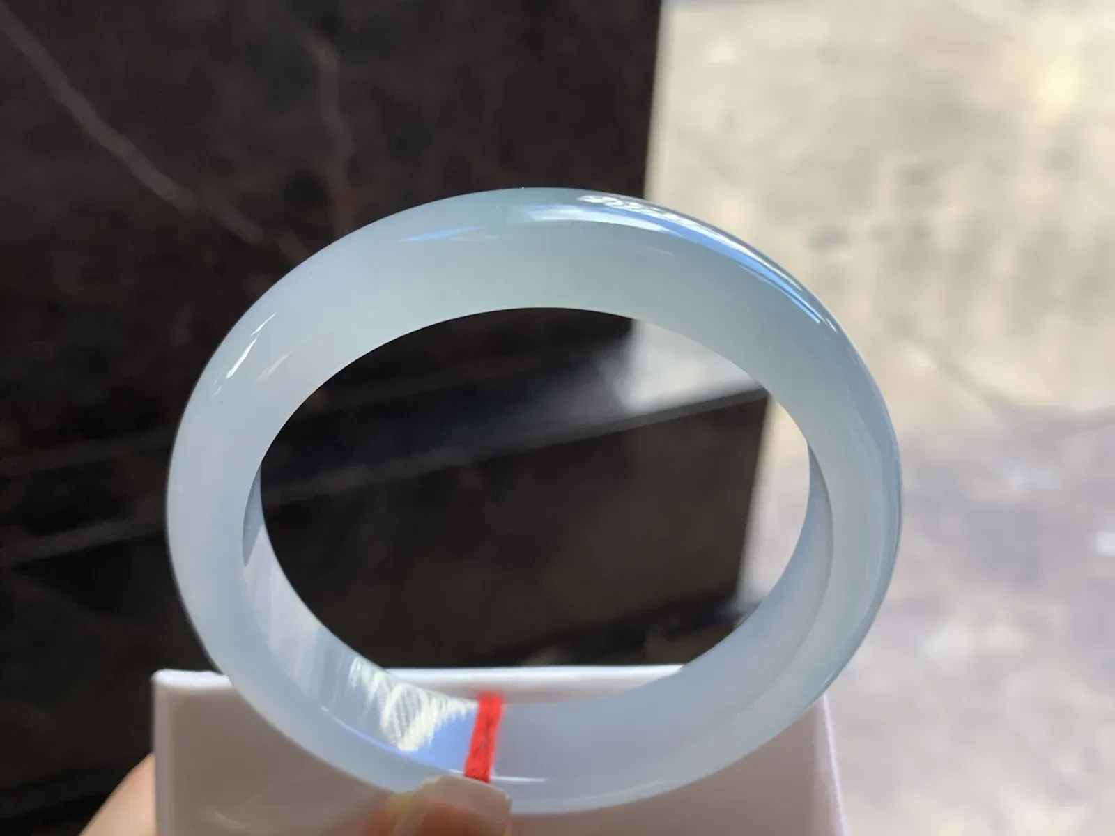 56.5-12.9-7.8

冰种手镯^_^清新冰透