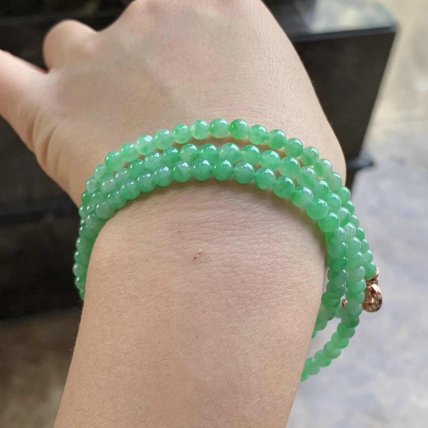 阳绿色珠串^_^色阳