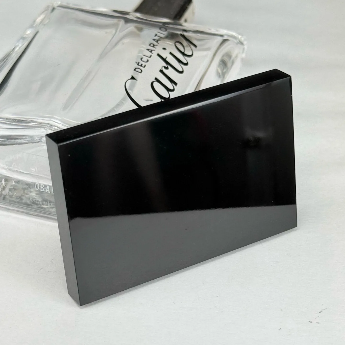 精品墨翠无事牌 种好色正 黑度极好 打灯通透 油性十足 尺寸60.2