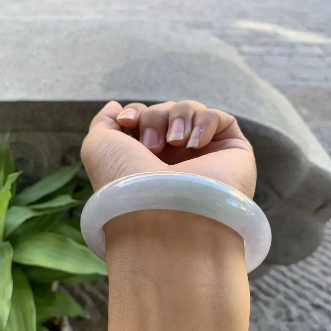 圈口57.8-13.4-8.6 【冰双彩正圈手镯】正圈57 58可戴