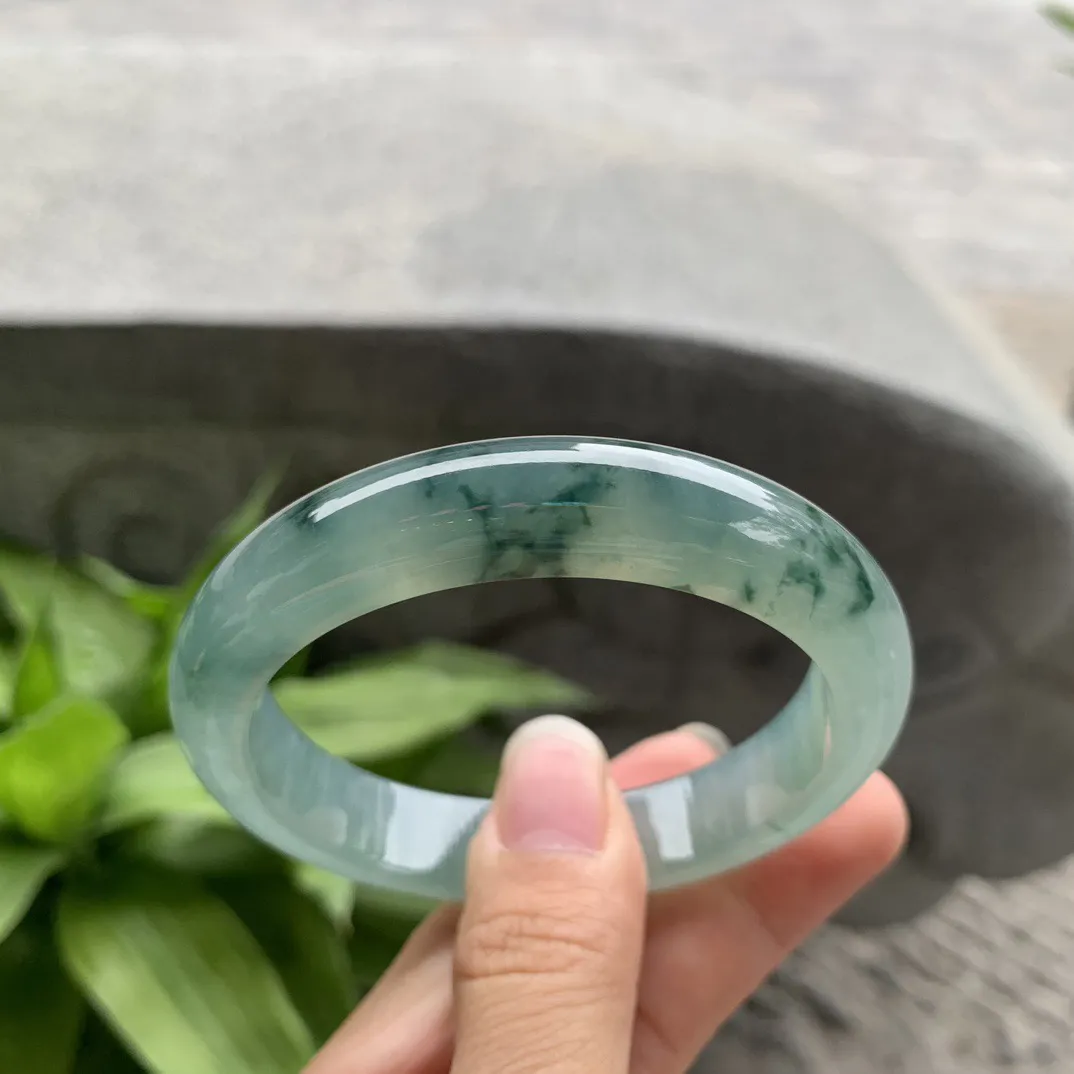 圈口56-11.8-8.2 【冰飘花正圈手镯】正圈56 57可戴