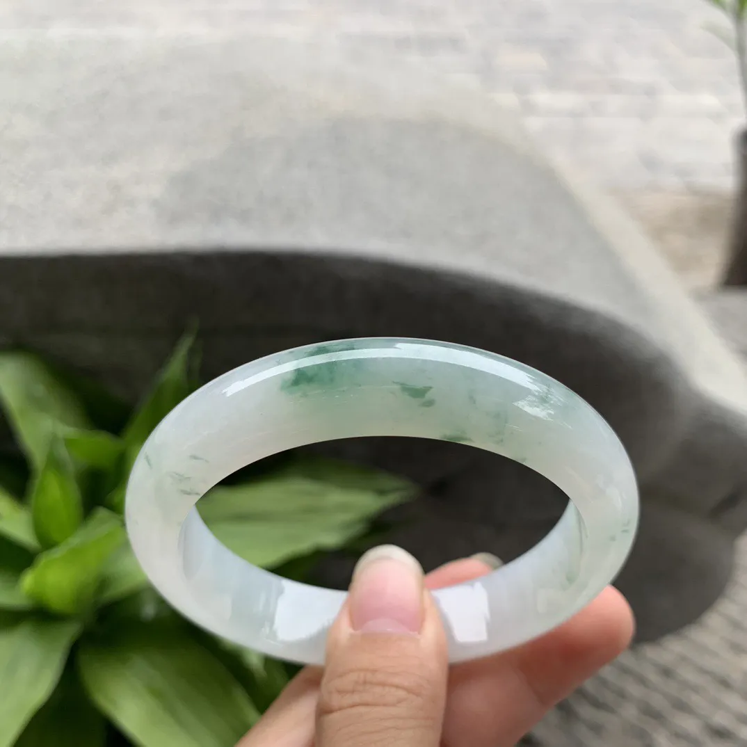 圈口 57.5-12.9-8.3  【冰飘花正圈手镯】正圈57 58可戴