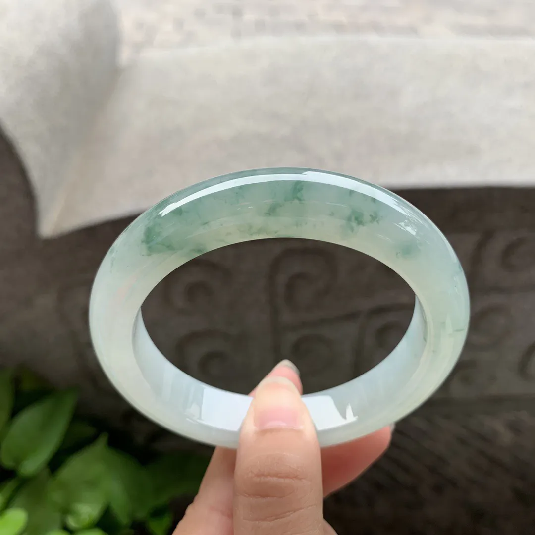 大圈口 59.2-12.7-9.6【冰飘花正圈手镯】正圈59 60可戴