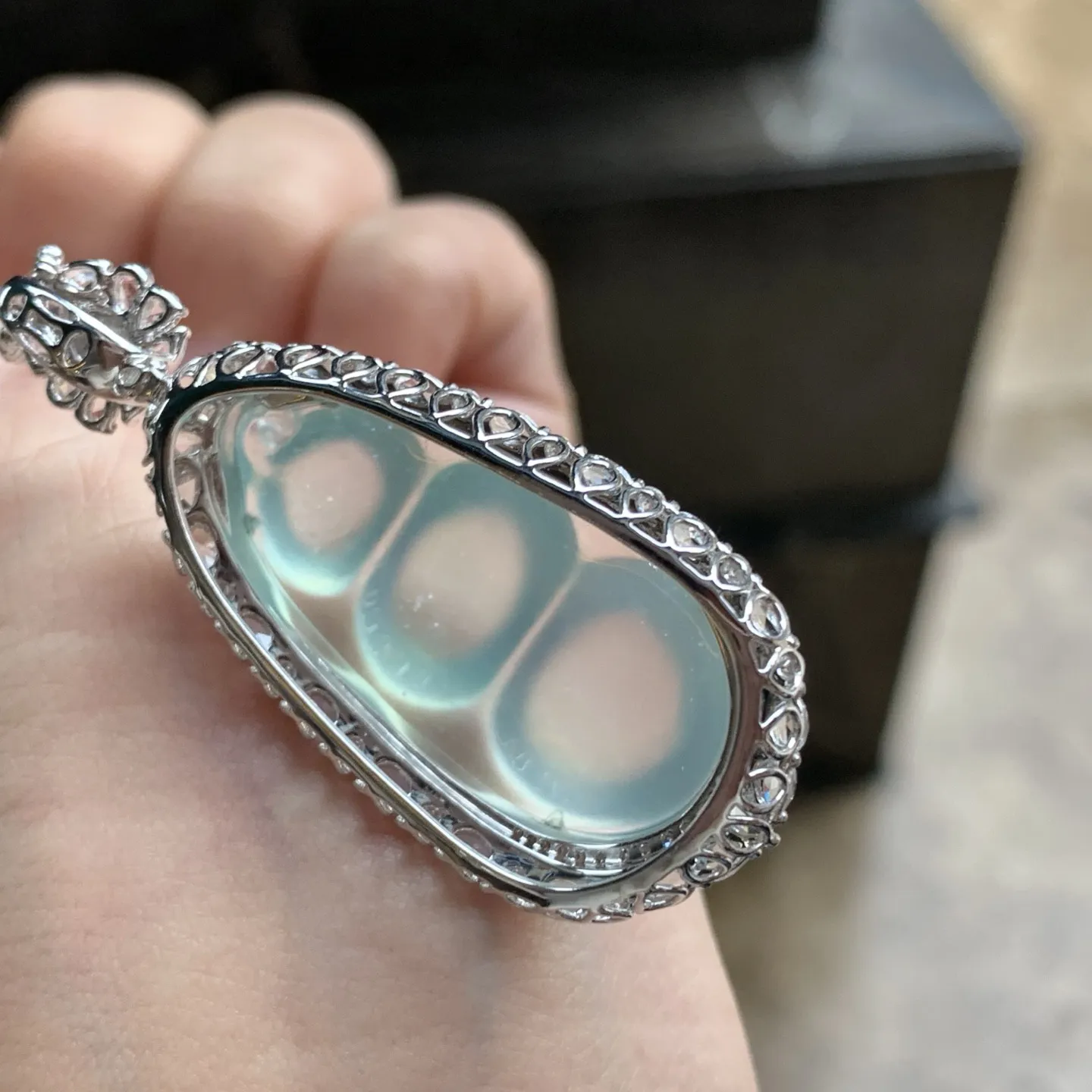 金钻镶嵌高冰豆子^_^饱满