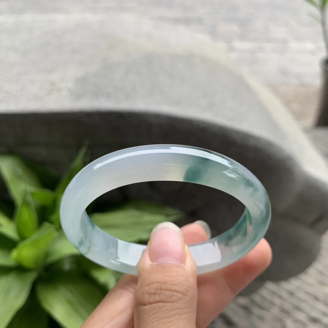 小圈口 52-44-11.3-6.8【冰种飘花贵妃手镯】贵妃52 53可戴