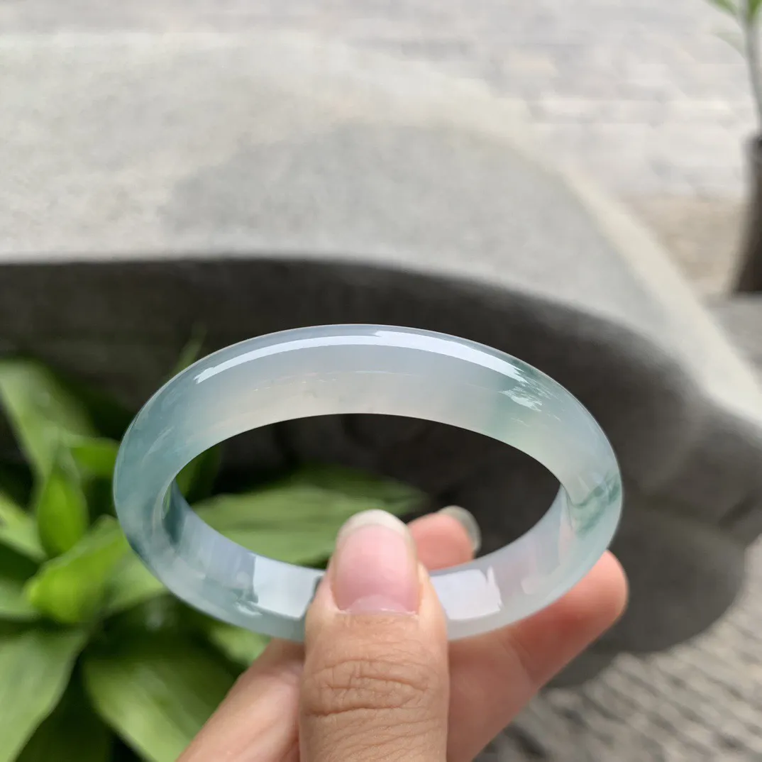 小圈口 52-44-11.3-6.8【冰种飘花贵妃手镯】贵妃52 53可戴