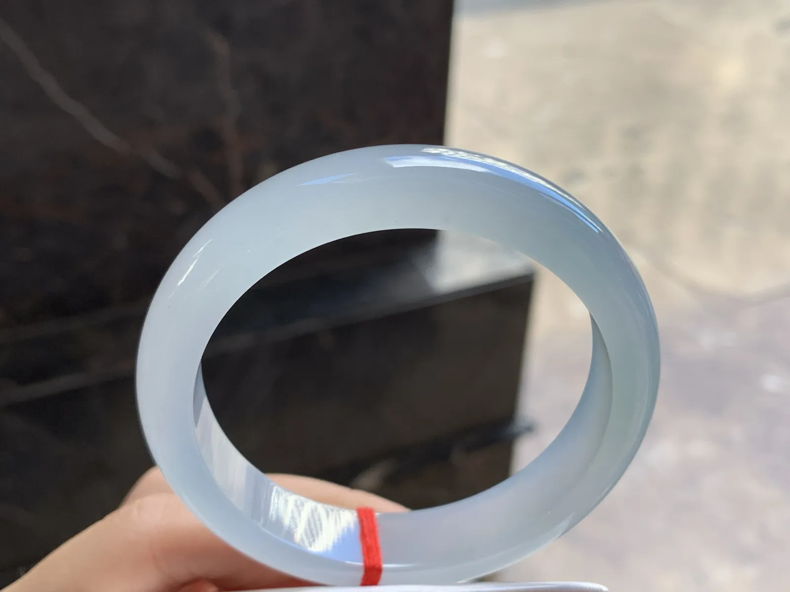 56.5-12.9-7.8

冰种手镯^_^清新冰透