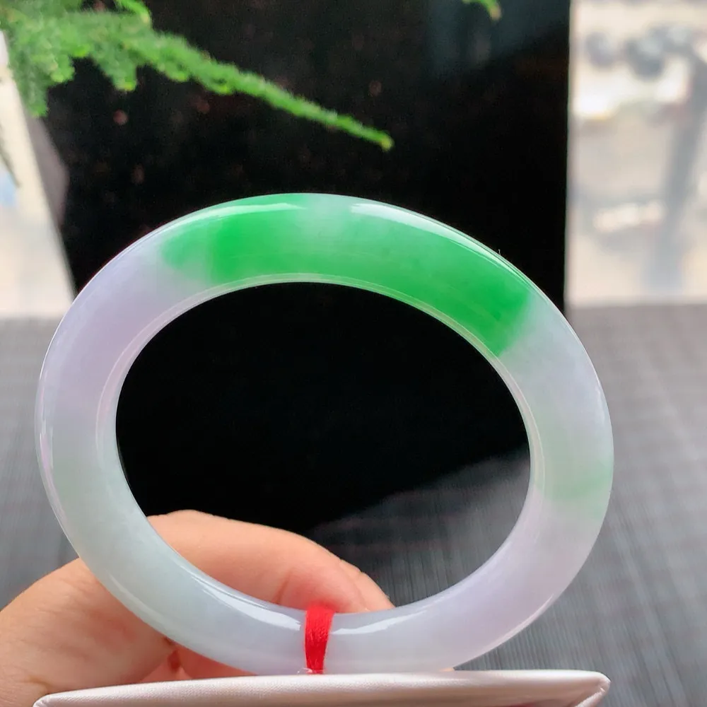 圆条冰春彩 无瑕 尺寸:52.6/9.7 色好🥰🥰