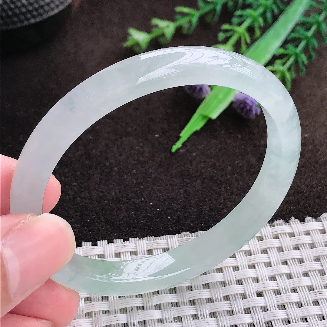 自然光55/48.8/8.5/6.5老坑冰种水胶冰晴贵妃手镯翡翠玉镯美人镯