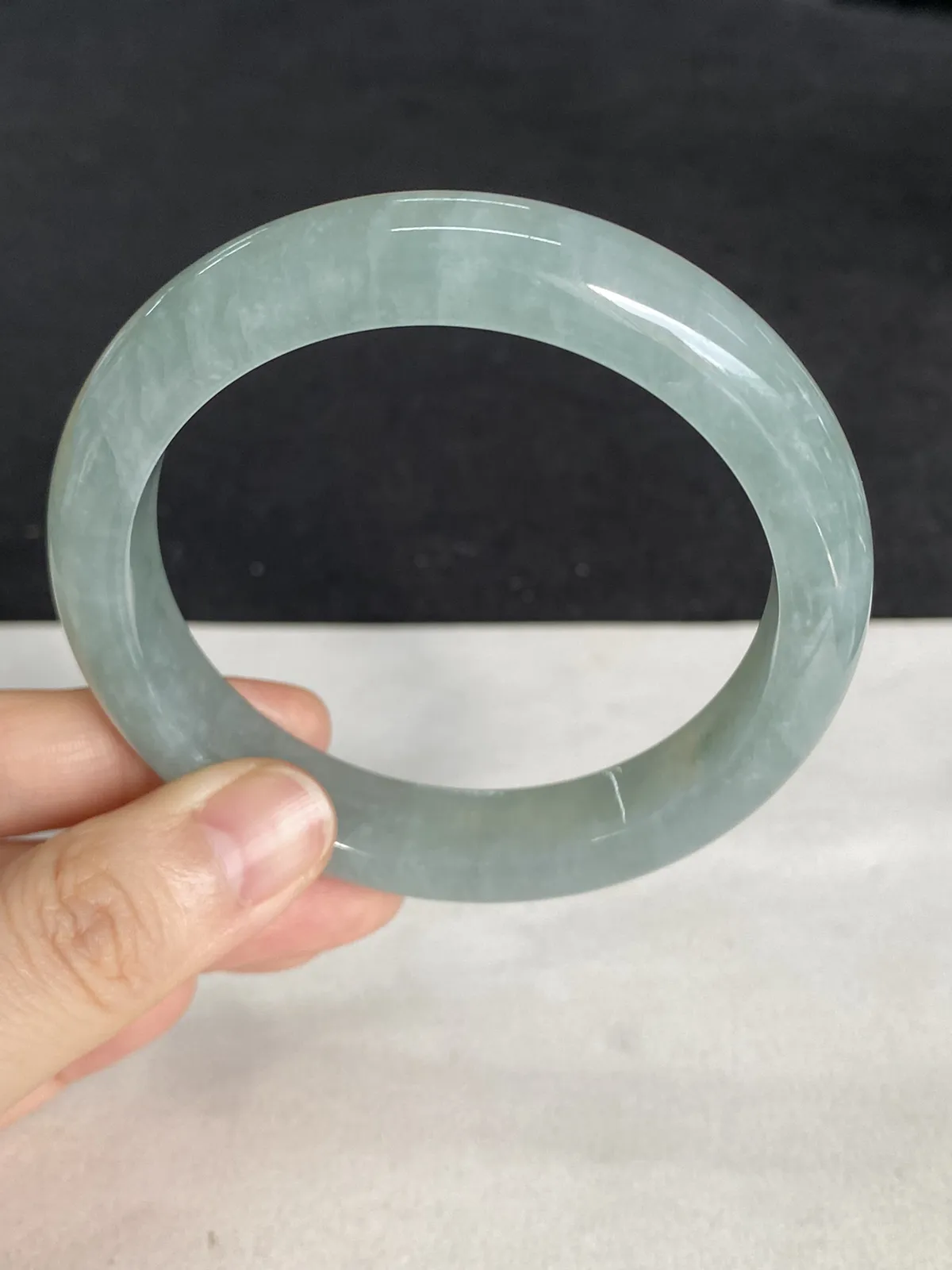 正圈57圈口，翡翠手镯