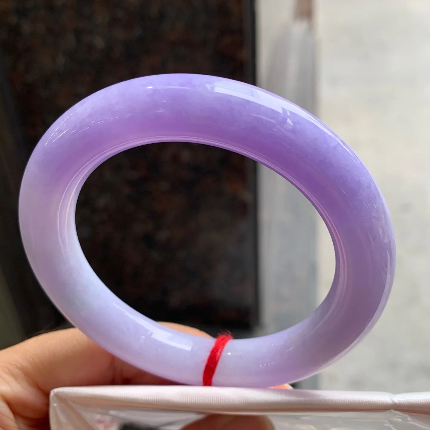 圆条一大节紫罗兰 微棉纹 尺寸:57.1/11.8/11.3 超美