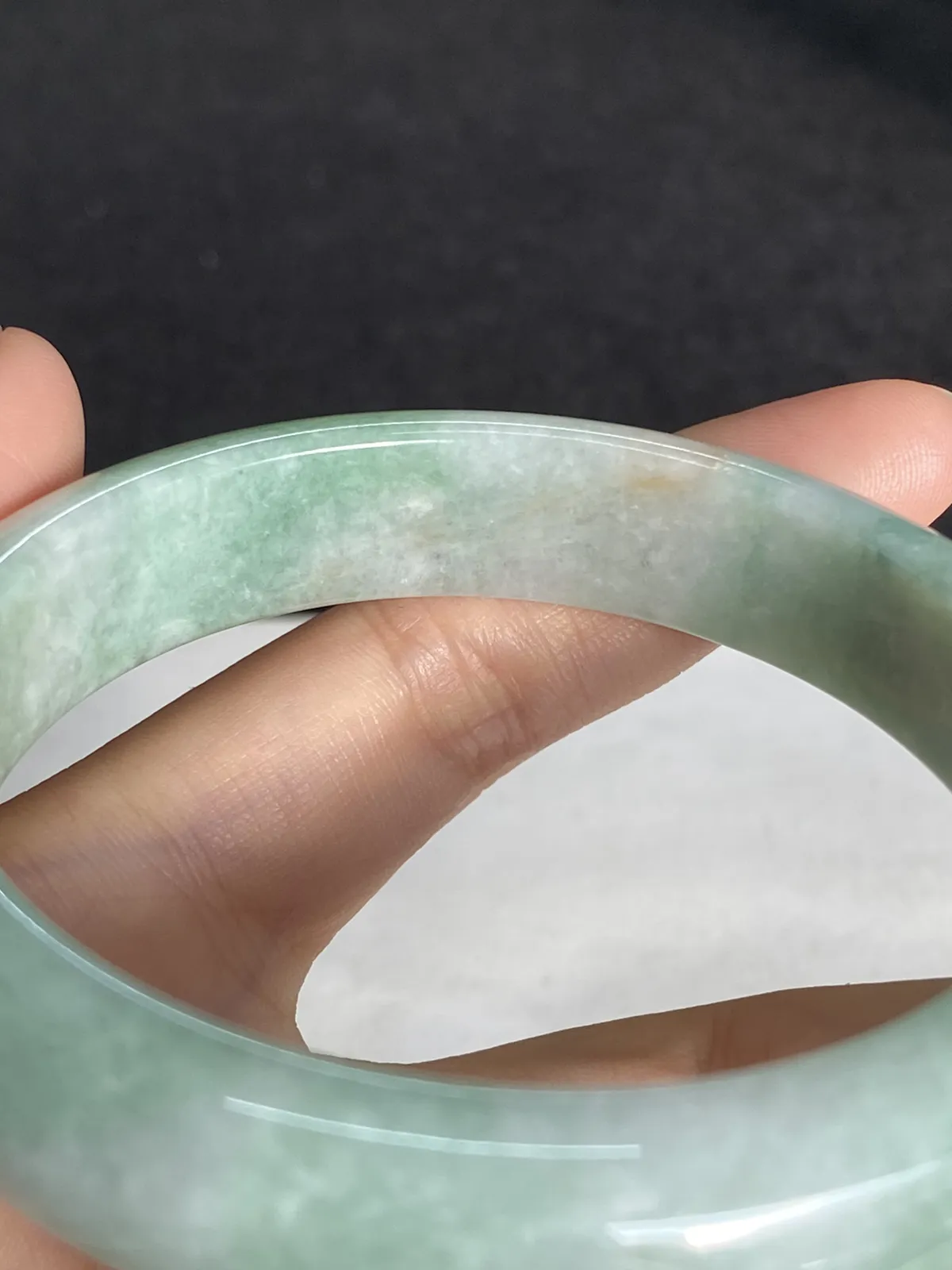 正圈56.5圈口，翡翠手镯