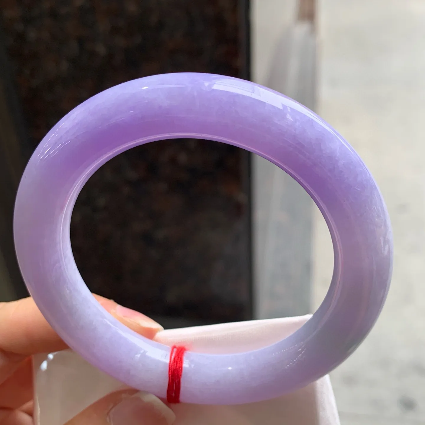 圆条一大节紫罗兰 微棉纹 尺寸:57.1/11.8/11.3 超美