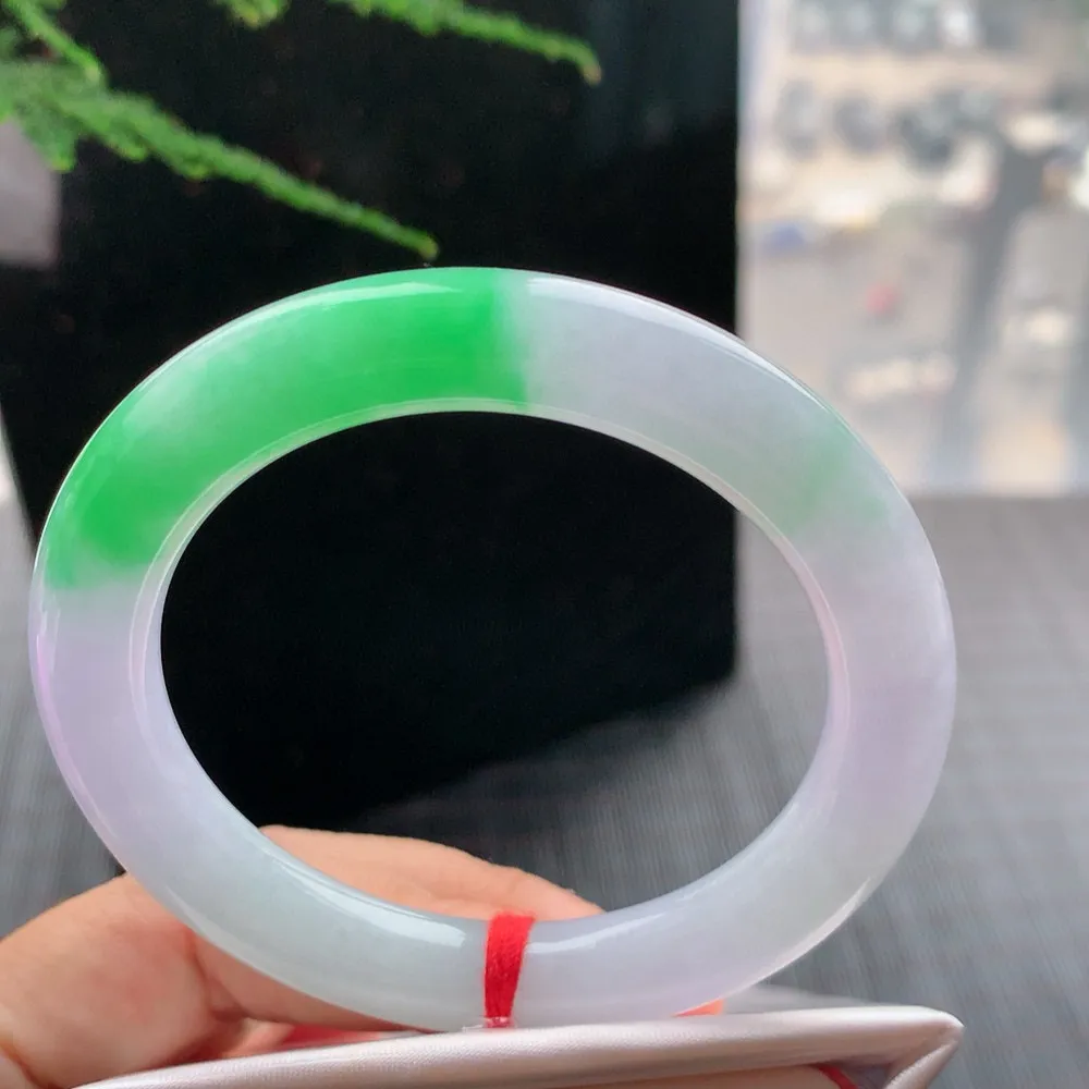 圆条冰春彩 无瑕 尺寸:52.6/9.7 色好🥰🥰