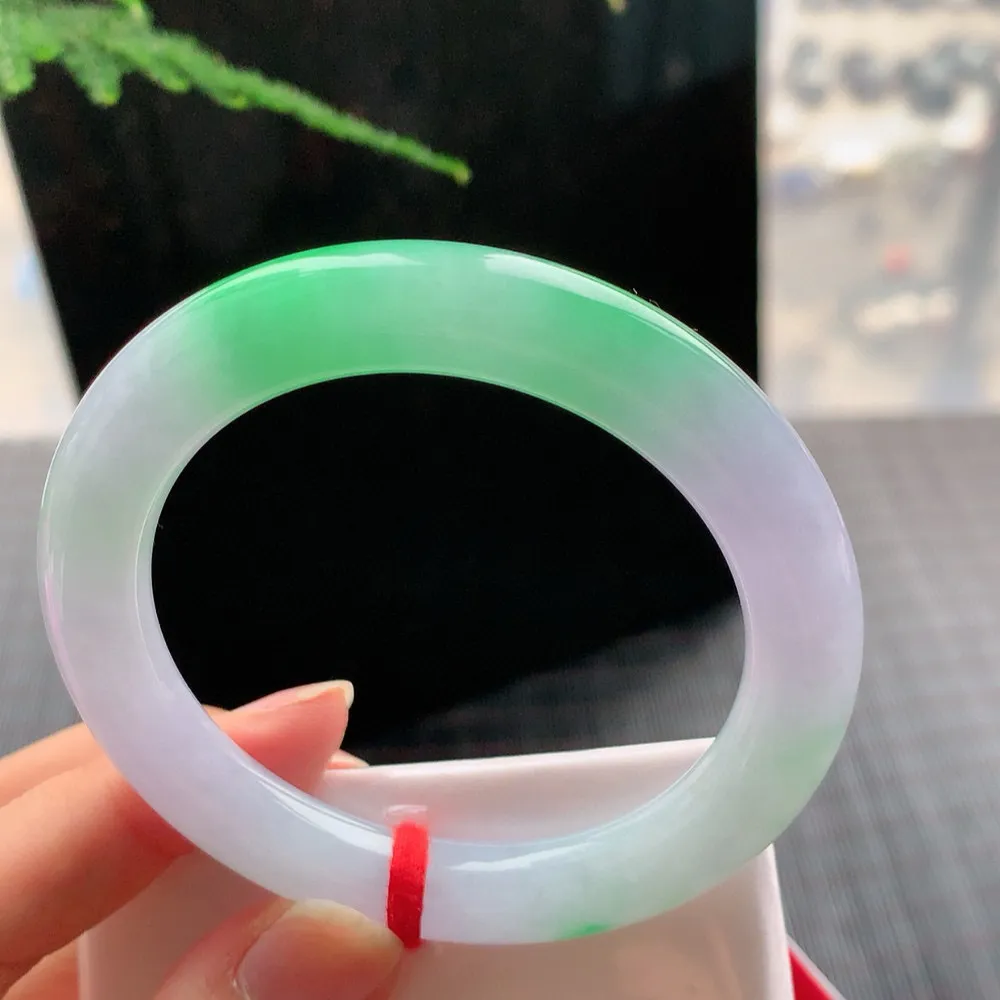 圆条冰春彩 无瑕 尺寸:52.6/9.7 色好🥰🥰