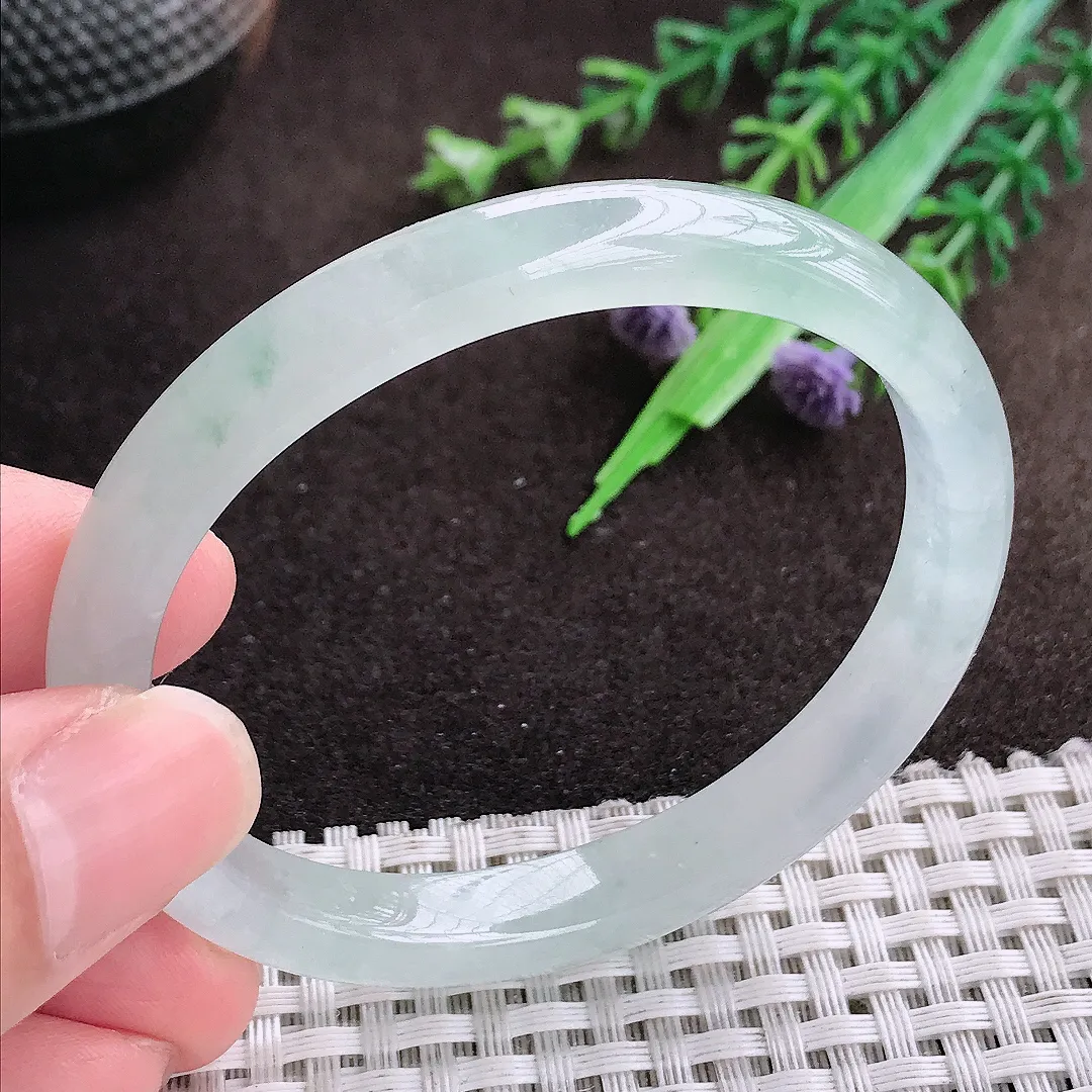 自然光55/48.8/8.5/6.5老坑冰种水胶冰晴贵妃手镯翡翠玉镯美人镯