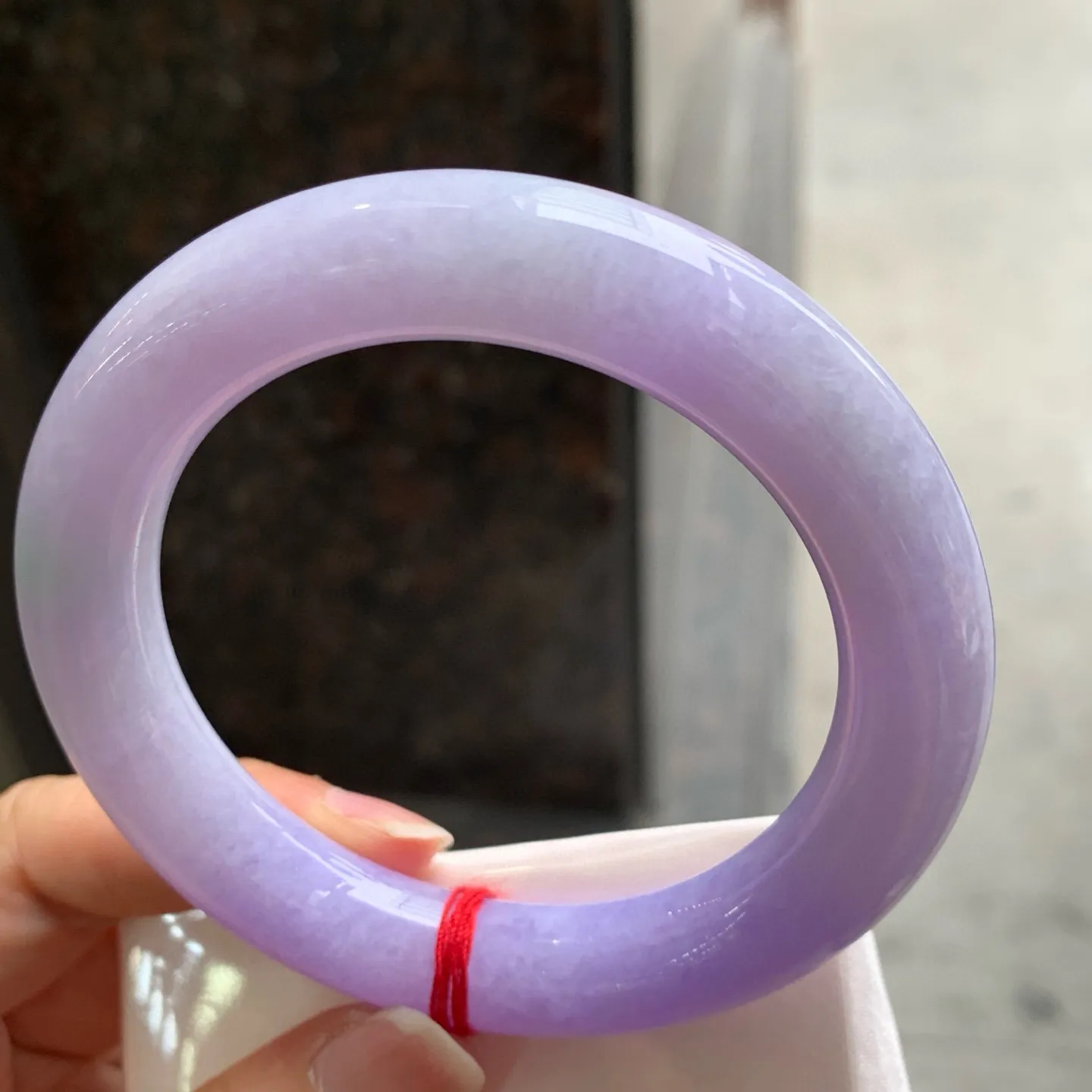 圆条一大节紫罗兰 微棉纹 尺寸:57.1/11.8/11.3 超美