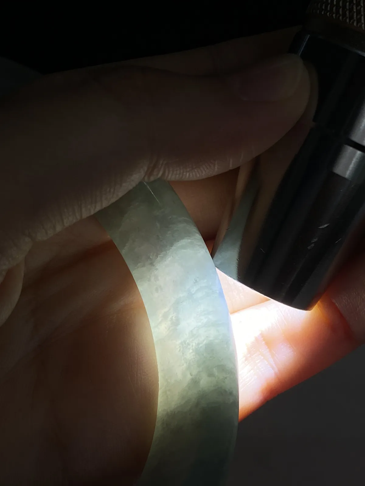 正圈57圈口，翡翠手镯