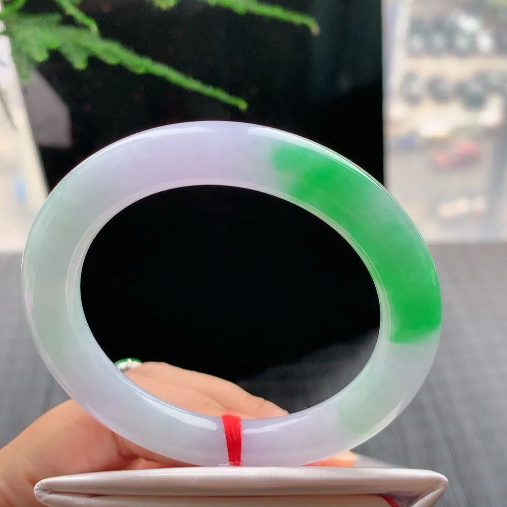 圆条冰春彩 无瑕 尺寸:52.6/9.7 色好🥰🥰