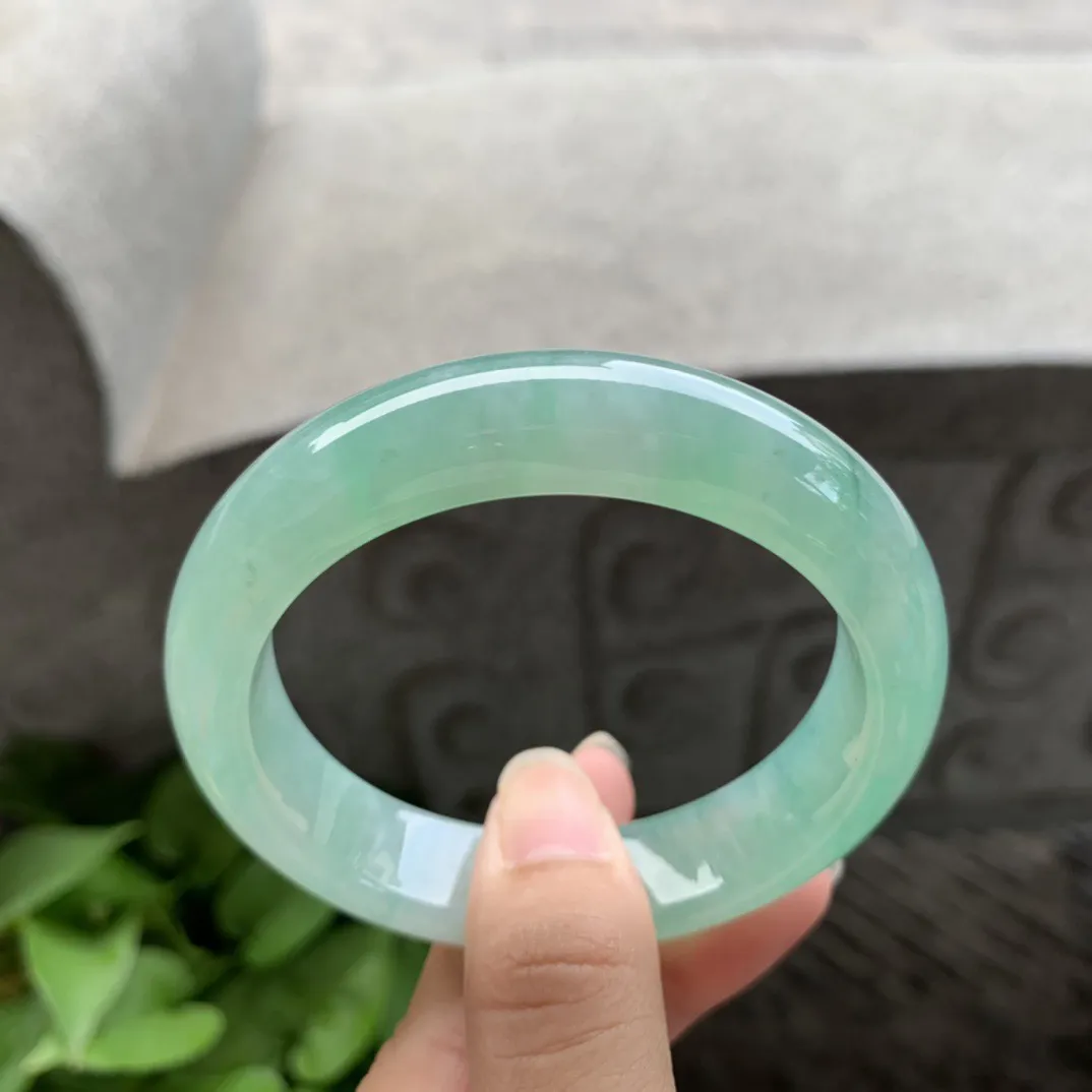 圈口 55.4-13.8-8.8  【冰果绿正圈手镯】正圈55 56可戴