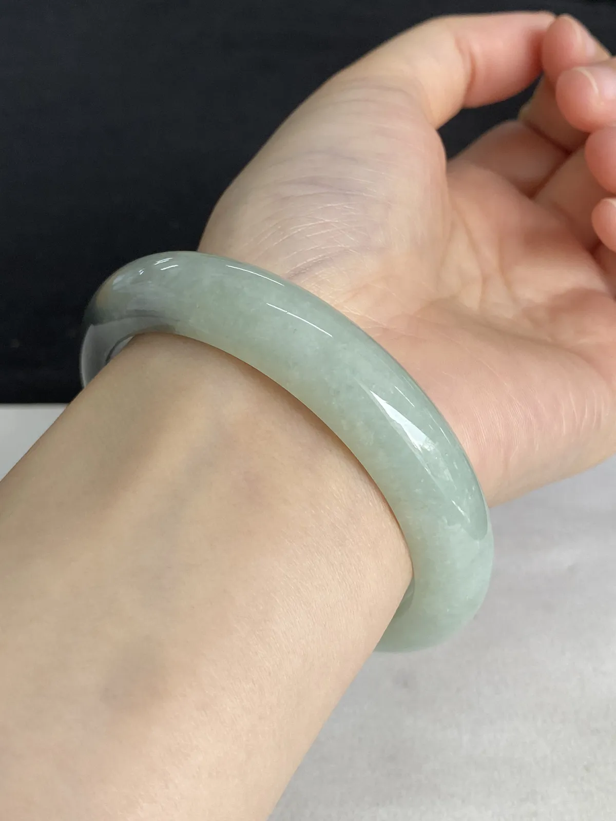 正圈57.8圈口，翡翠手镯