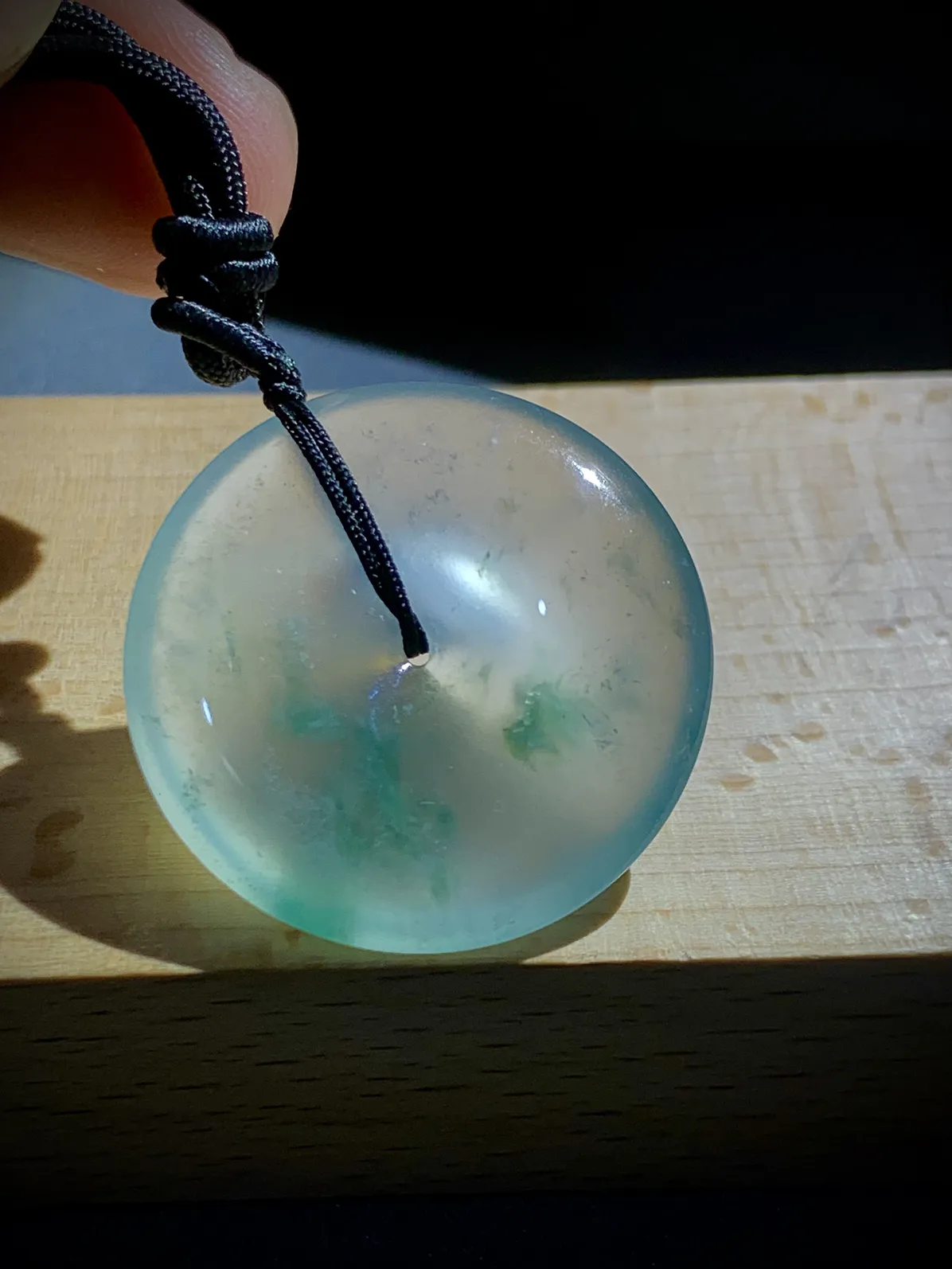 飘花平安扣子，28.5-5.5mm，