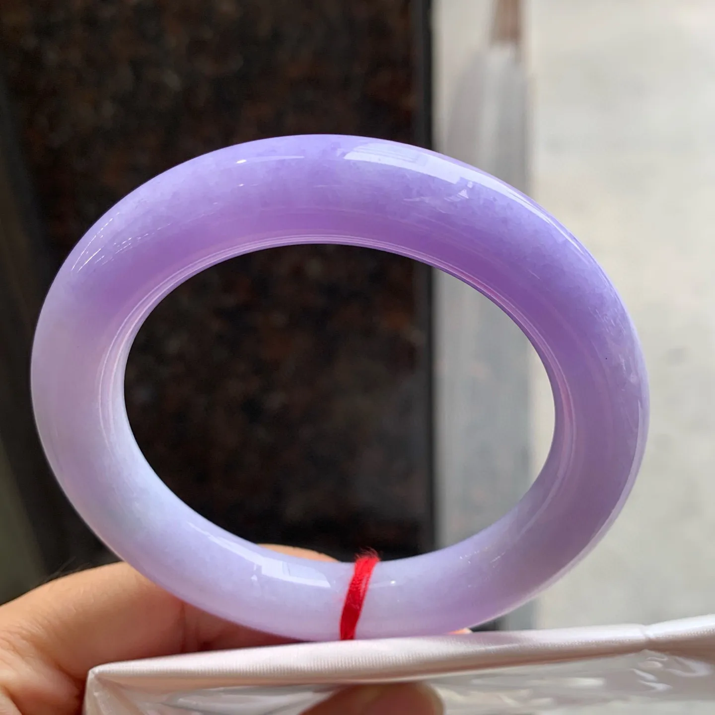 圆条一大节紫罗兰 微棉纹 尺寸:57.1/11.8/11.3 超美