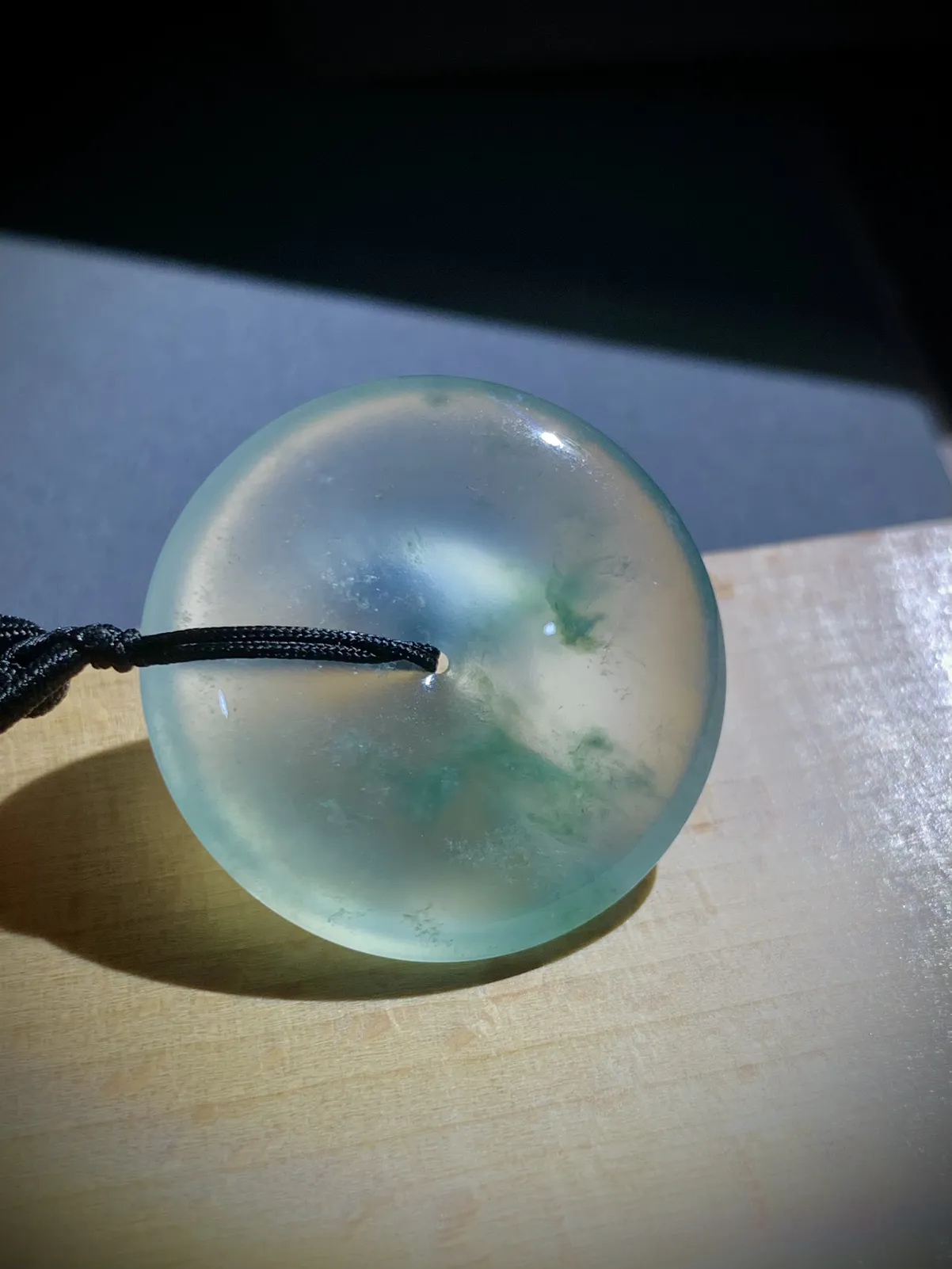 飘花平安扣子，28.5-5.5mm，