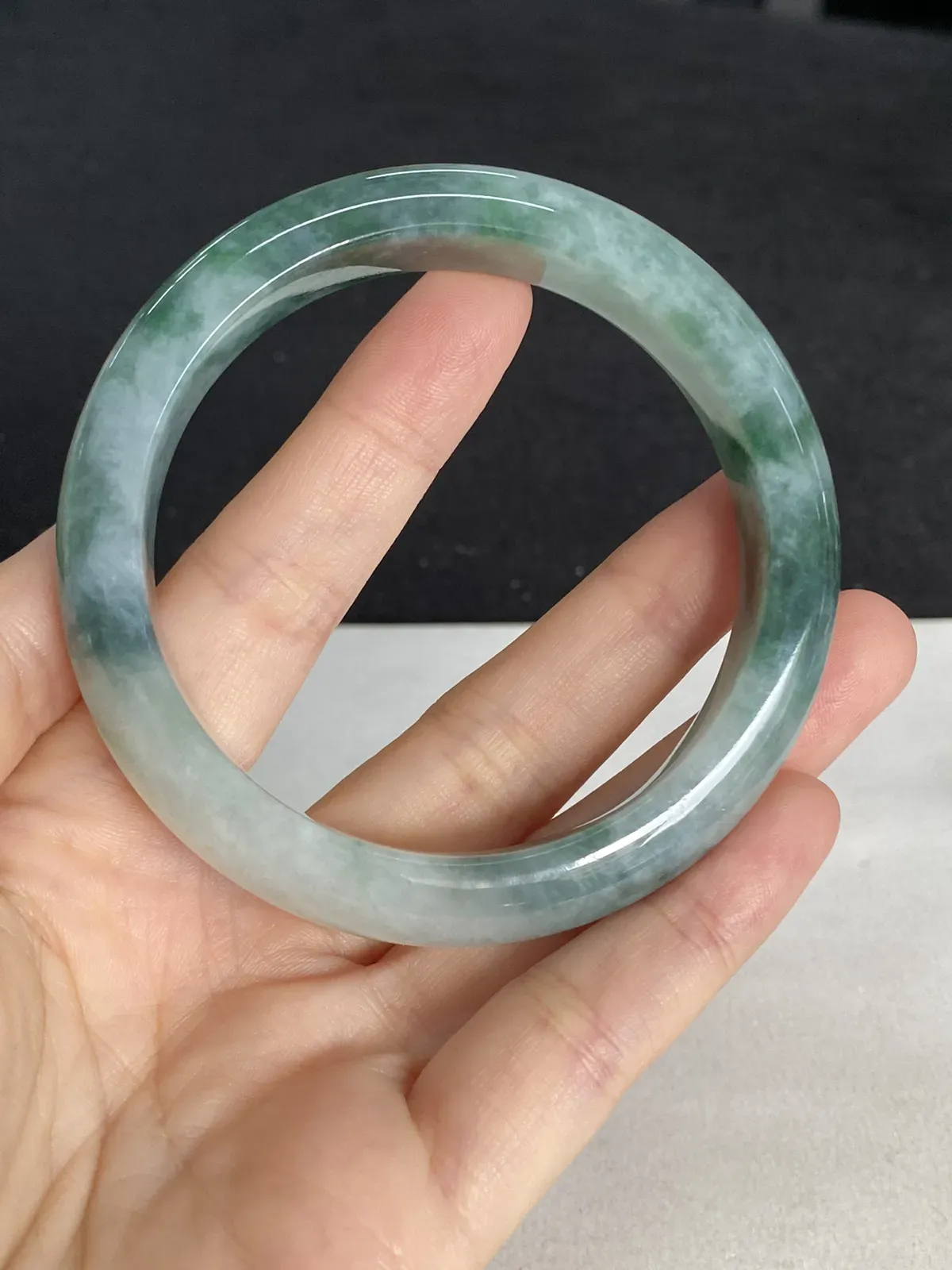 正圈56.7圈口，翡翠手镯