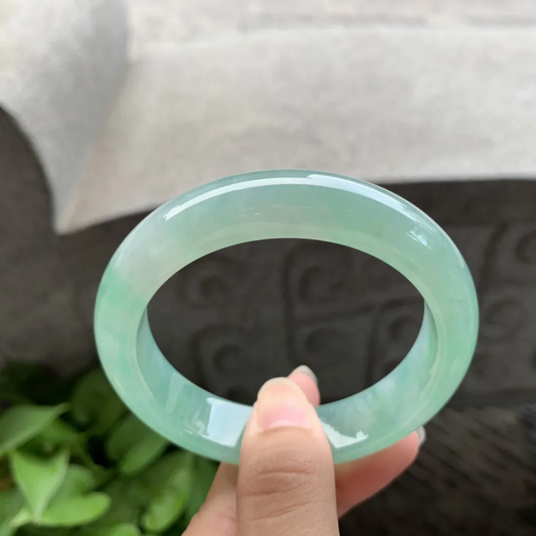 圈口 55.4-13.8-8.8  【冰果绿正圈手镯】正圈55 56可戴