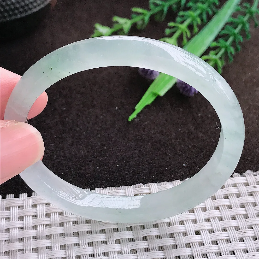 自然光55/48.8/8.5/6.5老坑冰种水胶冰晴贵妃手镯翡翠玉镯美人镯