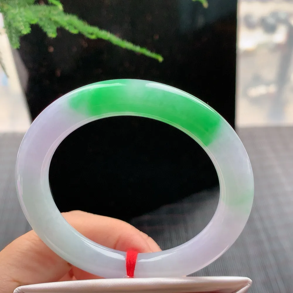 圆条冰春彩 无瑕 尺寸:52.6/9.7 色好🥰🥰