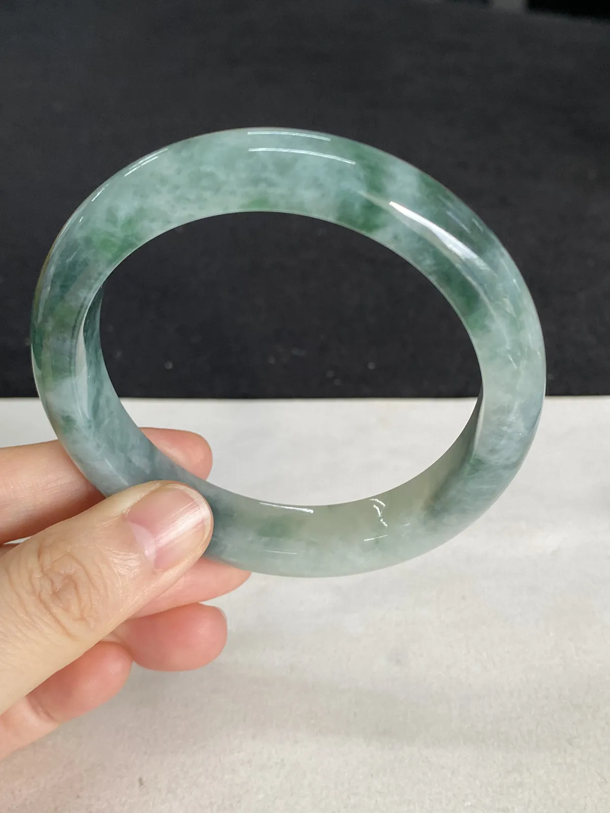 正圈56.7圈口，翡翠手镯