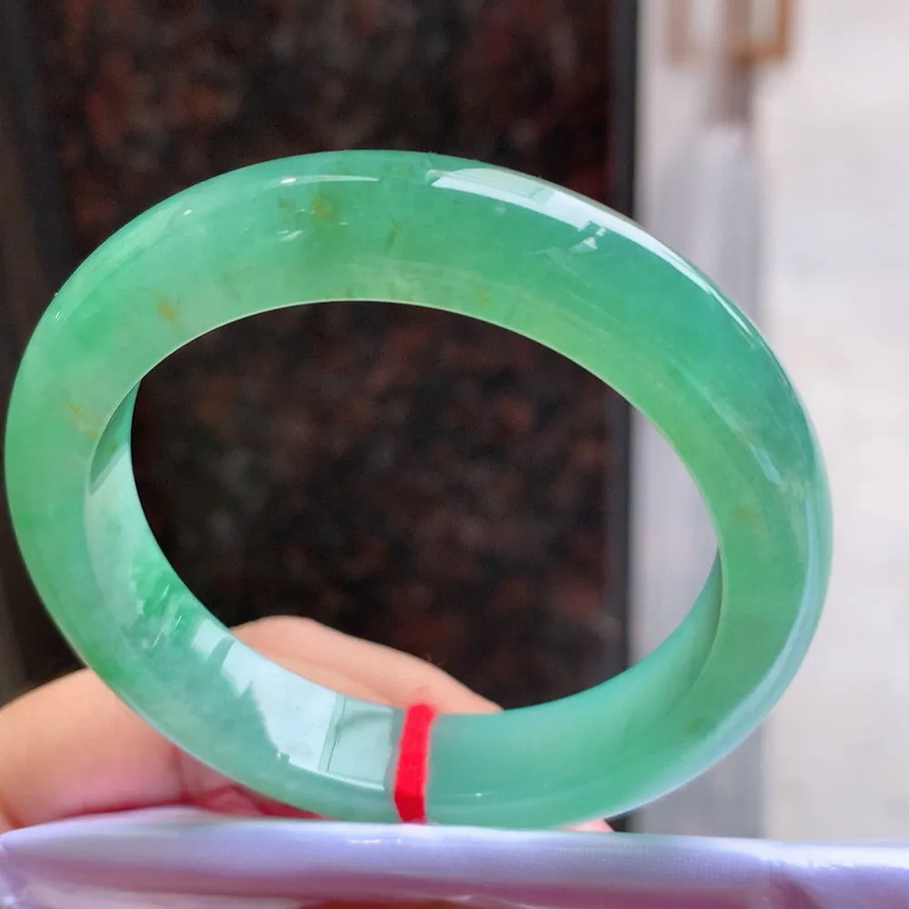 正圈满色冰绿 无瑕 尺寸:53.1/12/9 种色兼备🥰🥰