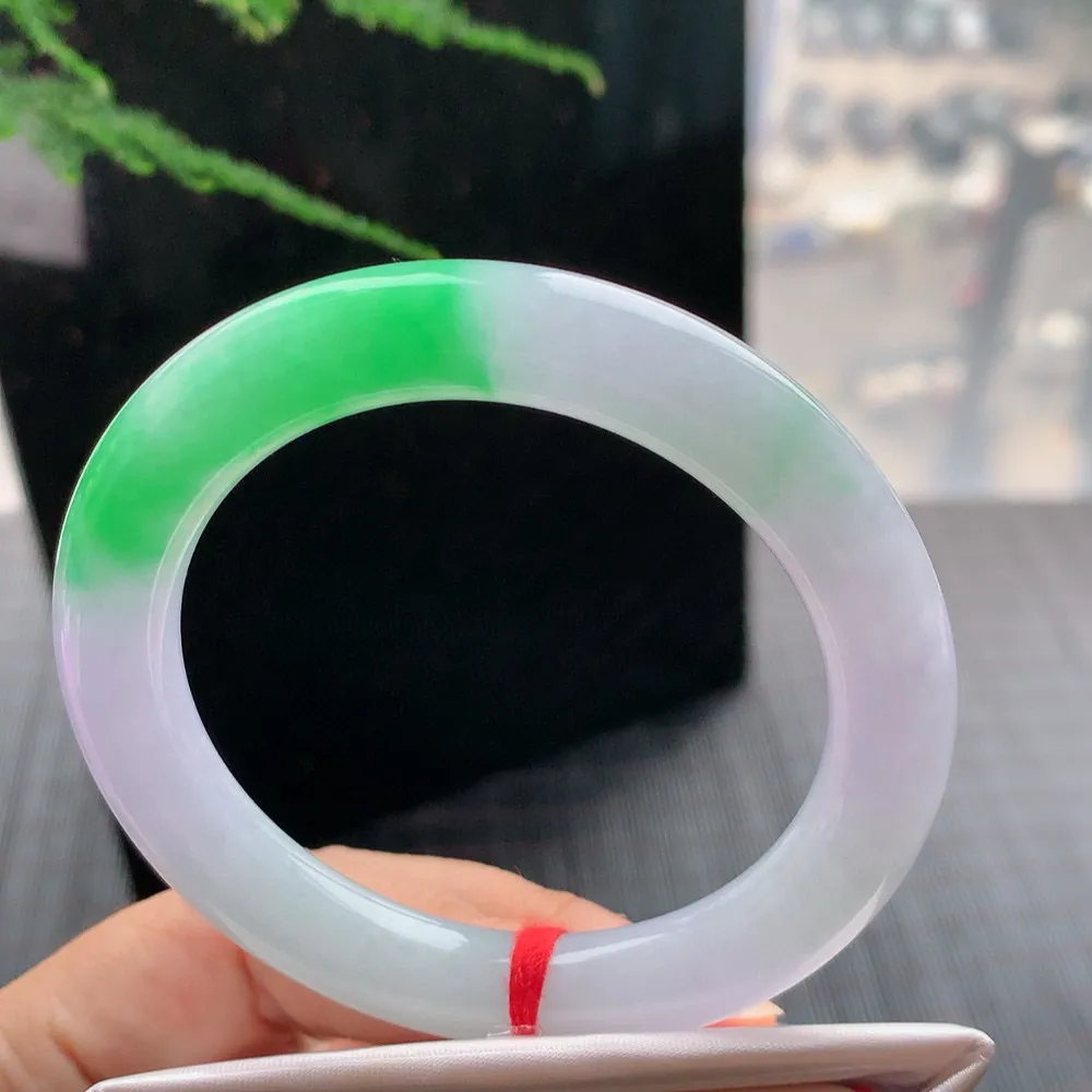 圆条冰春彩 无瑕 尺寸:52.6/9.7 色好🥰🥰