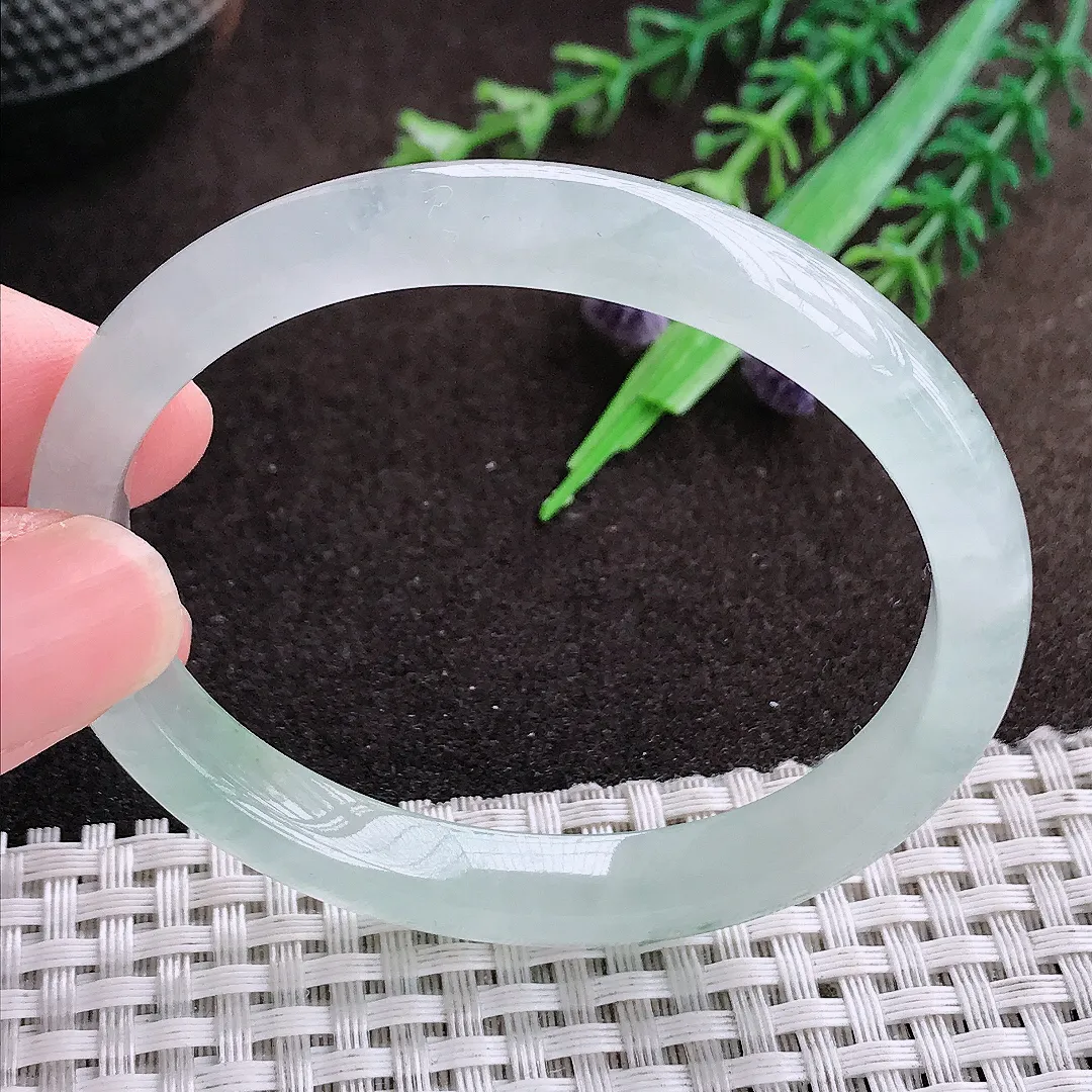 自然光55/48.8/8.5/6.5老坑冰种水胶冰晴贵妃手镯翡翠玉镯美人镯