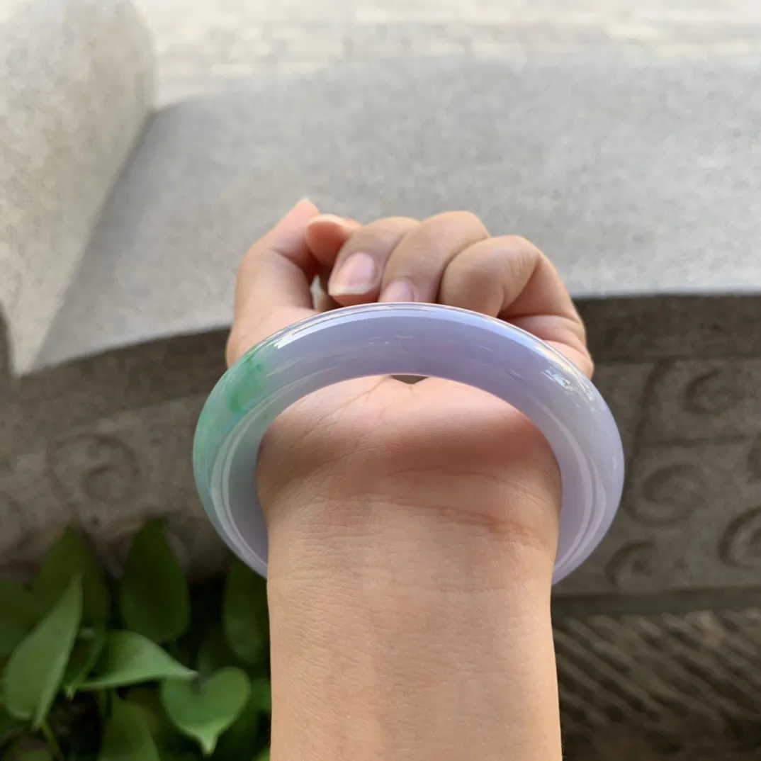 圈口55.5-11.9 【春彩圆条手镯】圆条55 56可戴