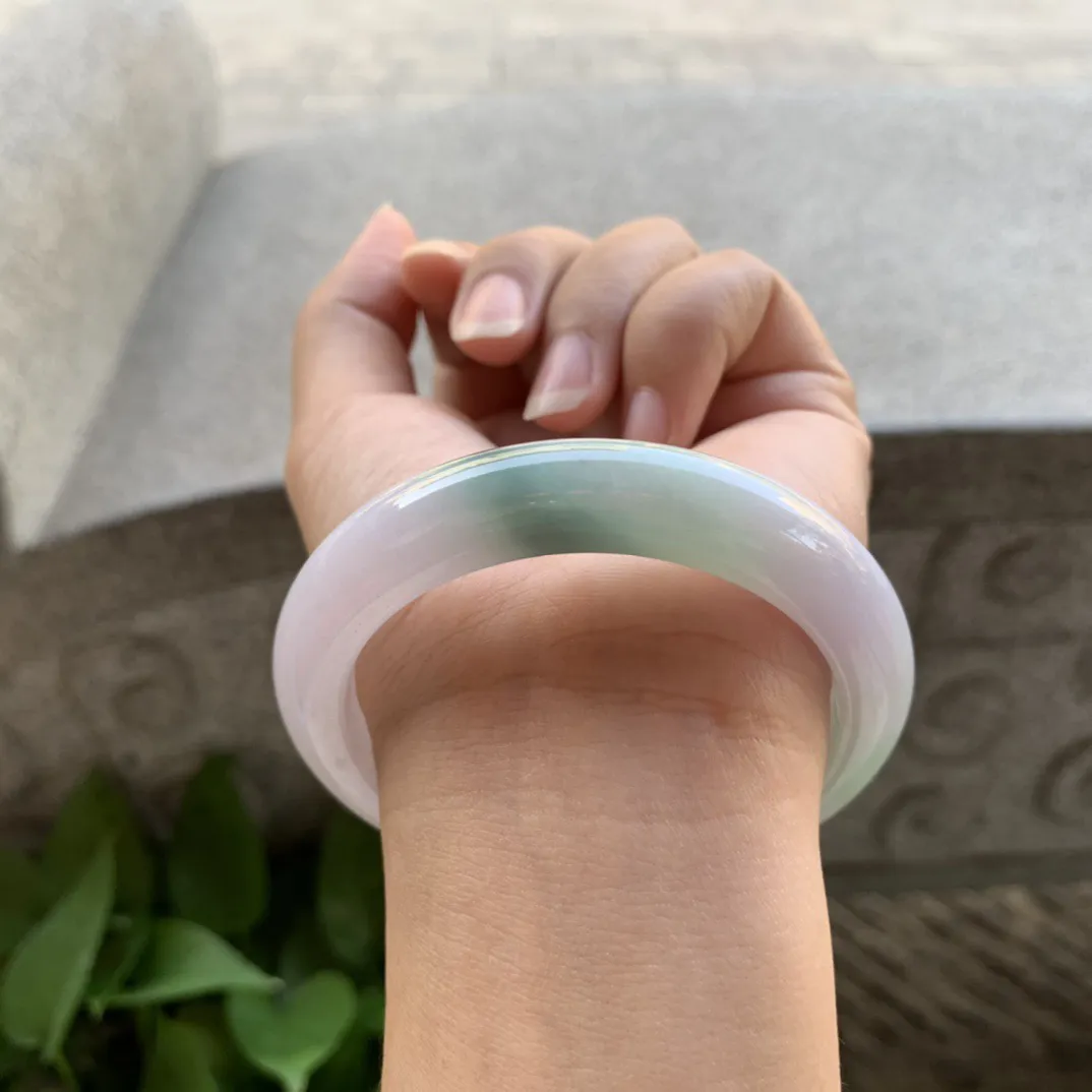 圈口 55.5-11.6-8.7【紫飘花正圈手镯】正圈55 56可戴