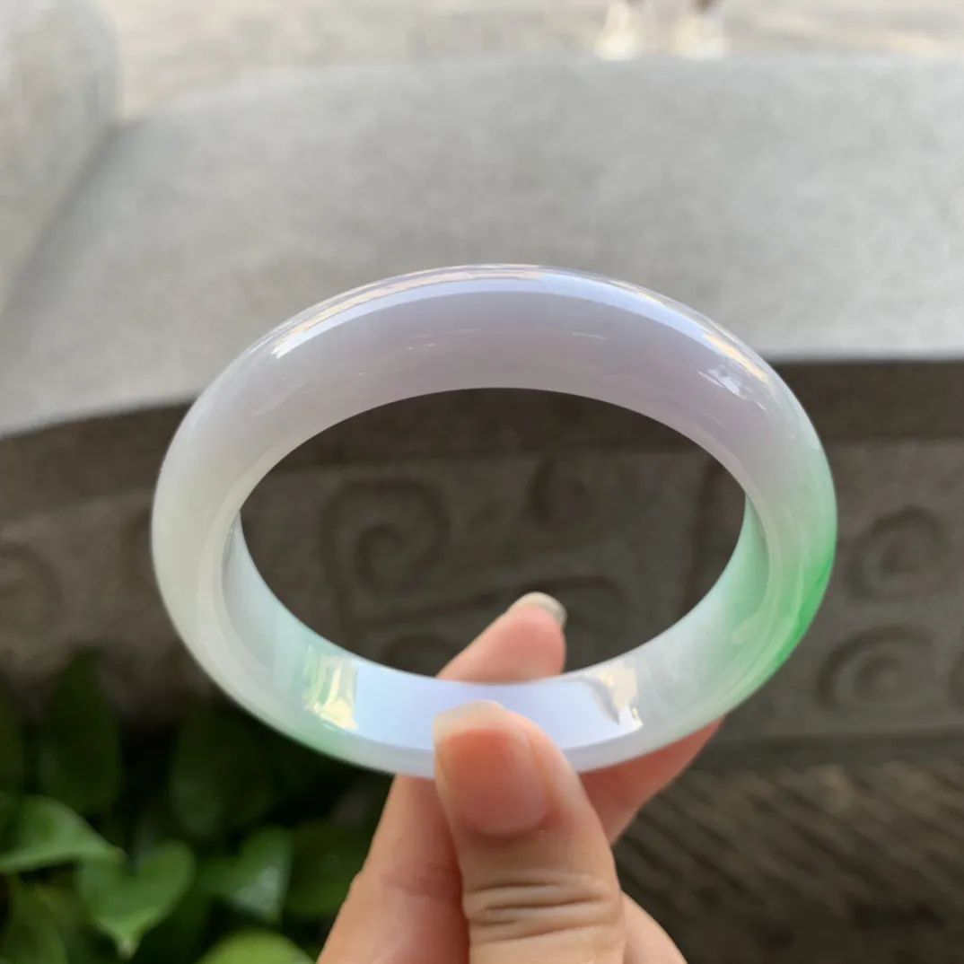 圈口57.2-13-8.6 【飘阳绿正圈手镯】正圈57 58可戴