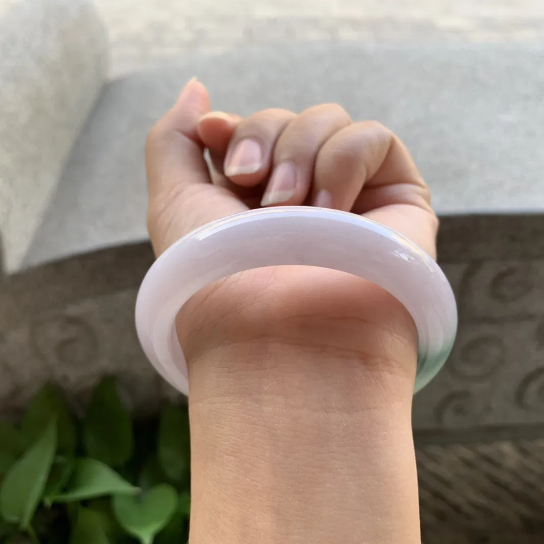 圈口 55.5-11.6-8.7【紫飘花正圈手镯】正圈55 56可戴