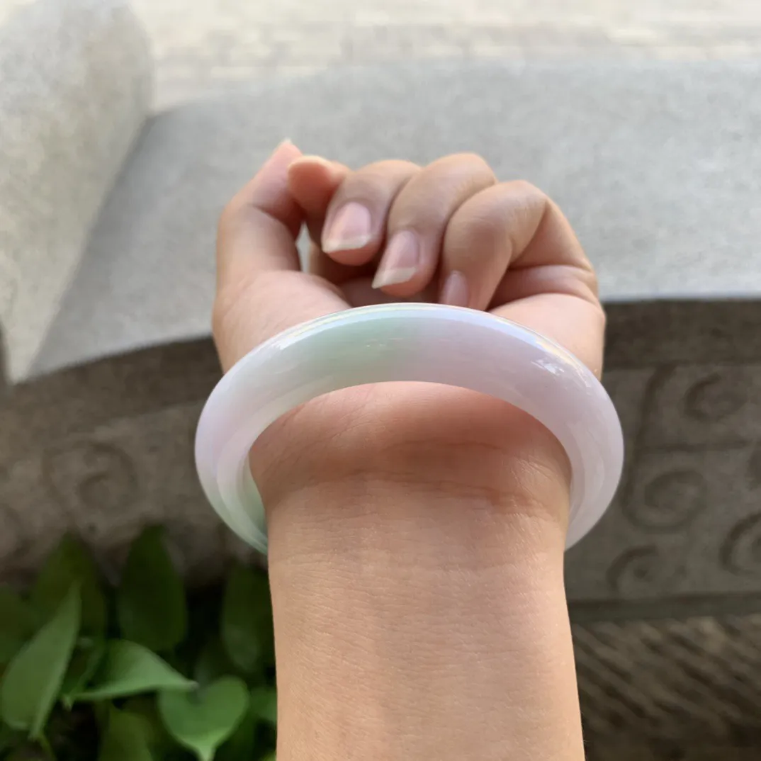 圈口 55.5-11.6-8.7【紫飘花正圈手镯】正圈55 56可戴