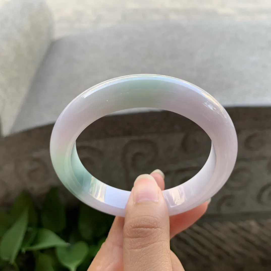 圈口 55.5-11.6-8.7【紫飘花正圈手镯】正圈55 56可戴